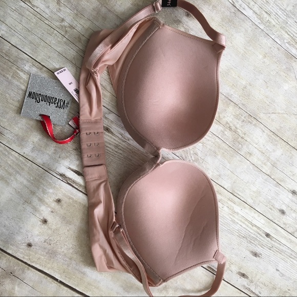 nwt VS Nude Tan Dream Angels Padded Demi Bra - Picture 5 of 5